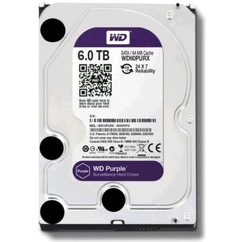 WESTERN DIGITAL PURPLE 6TB HARD DISK WESTERN DIGITAL PURPLE 6TB HARD DISK