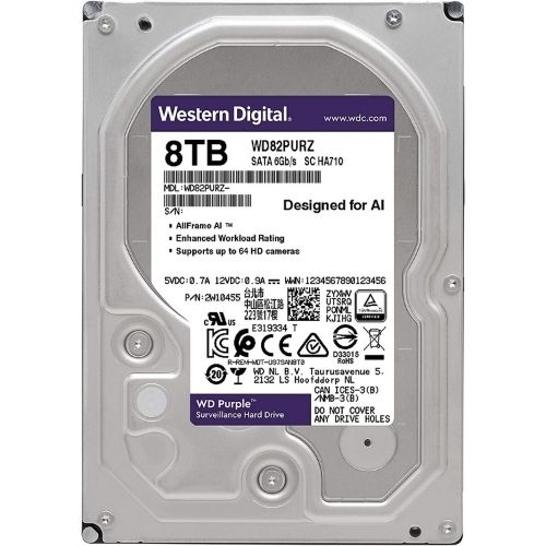 WESTERN DIGITAL PURPLE 8TB HARD DISK WESTERN DIGITAL PURPLE 8TB HARD DISK